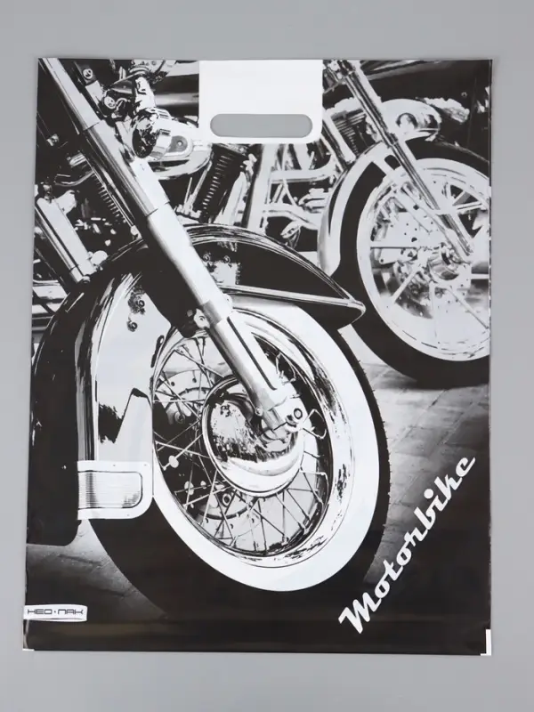 Пакет "Байк, полиэтиленовый с вырубной ручкой 41х51 см, 80 мкм