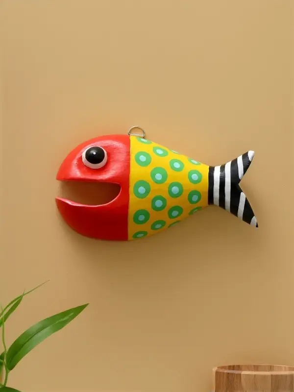 Панно  Панно "Рыба-хищник" дерево 20х12х4 см, цв. разноцветный