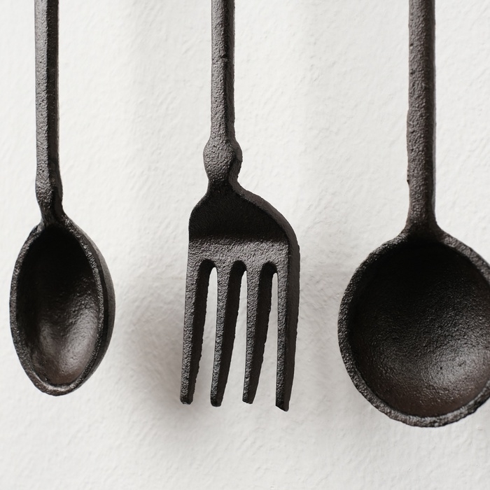 Сувенир металл  Сувенир металл "Кухонная утварь" (набор 5 предметов) 22х33х3 см