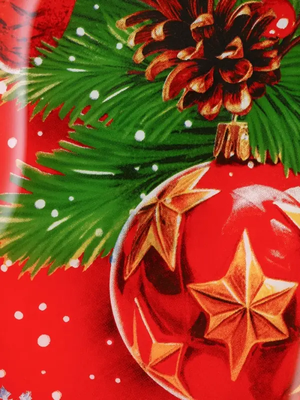 Блюдо новогоднее &laquo;С новым годом&raquo;, 22.5&times;14&times;2 см, стекло