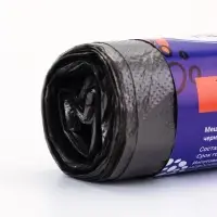 Мешки для мусора 180 л, ПНД, 10 мкм, 10 шт. в рулоне, чёрные