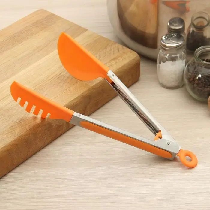 Щипцы для салата Доляна «Палитра», 24 см, цвет МИКС Щипцы для салата Доляна «Палитра», 24 см, цвет МИКС