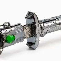 Макет оружия &laquo;Сувенирный кинжал на подставке 2в1. Кристаллы&raquo;, на ножнах дракон, рукоять в форме светового меча, 26.5 см