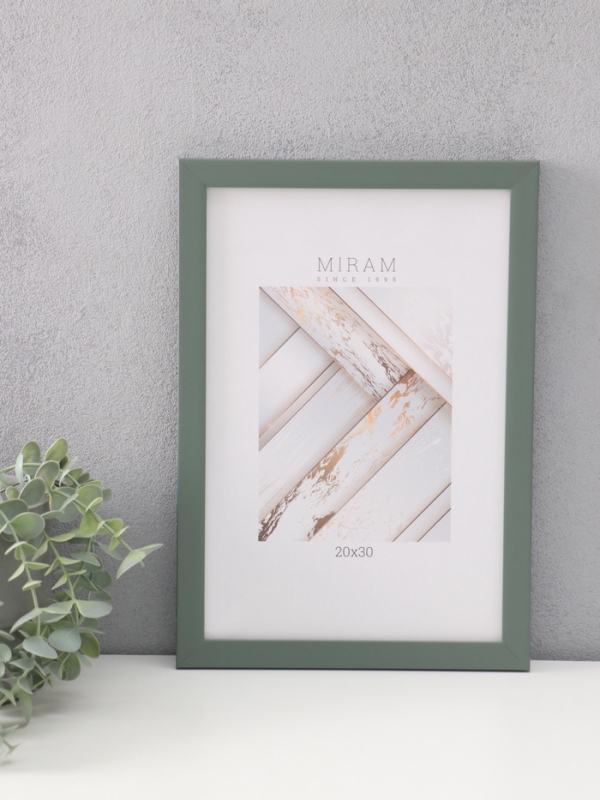 Фоторамка пластик Фоторамка пластик "МИРАМ" 20х30 см, зелёный