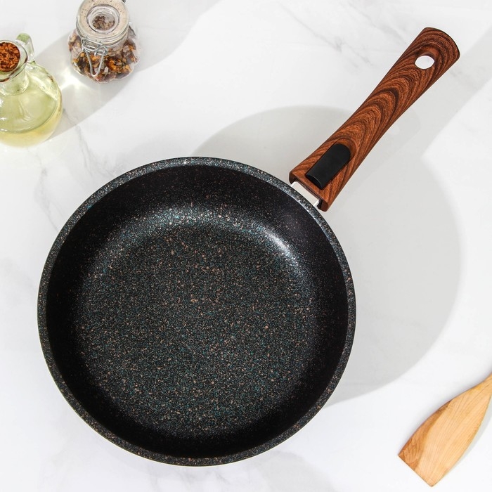 Сковорода Granit ultra blue, d=24 см, съёмная ручка, антипригарное покрытие, цвет чёрный Сковорода Granit ultra blue, d=24 см, съёмная ручка, антипригарное покрытие, цвет чёрный