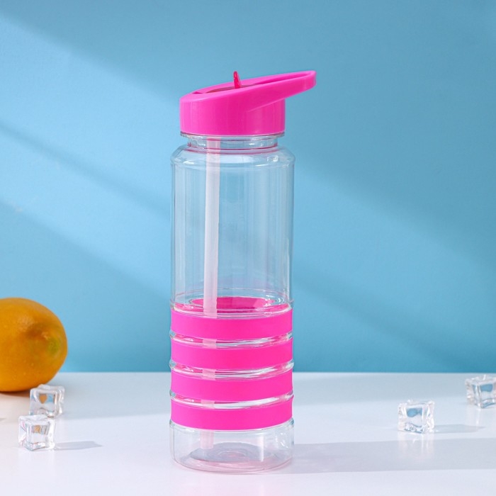 Бутылка с трубочкой Доляна «Спорт», 700 мл, 23,5×7,5×8,5 см, цвет МИКС Бутылка с трубочкой Доляна «Спорт», 700 мл, 23,5×7,5×8,5 см, цвет МИКС