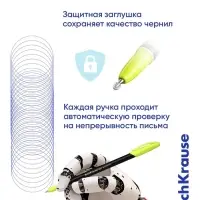 Набор шариковых ручек ErichKrause. Neo Stick Accent, 4 штуки, синий стержень, узел 0.7 мм