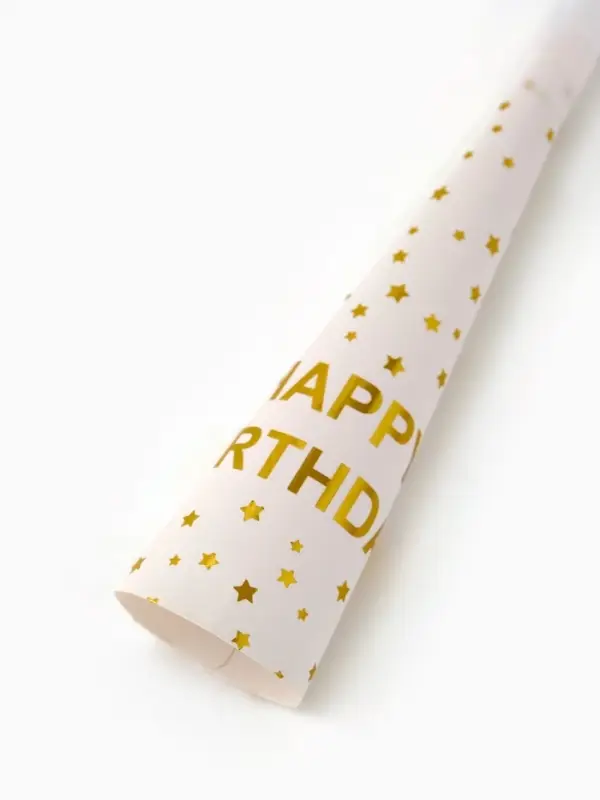 Дудка-гудок "Happy birthday", набор 6 штук