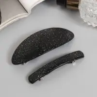 Заколка - автомат для волос &laquo;Звёздное небо&raquo;, набор 2 шт., 9 см и 7.5 см