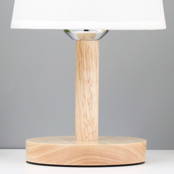 Настольная лампа Настольная лампа "Бордо" Е27 40Вт белый 14х14х30 см RISALUX