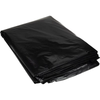 Мешки для мусора ПВД 180л 40мкм 50шт/уп черные 90x120см Luscan &nbsp;