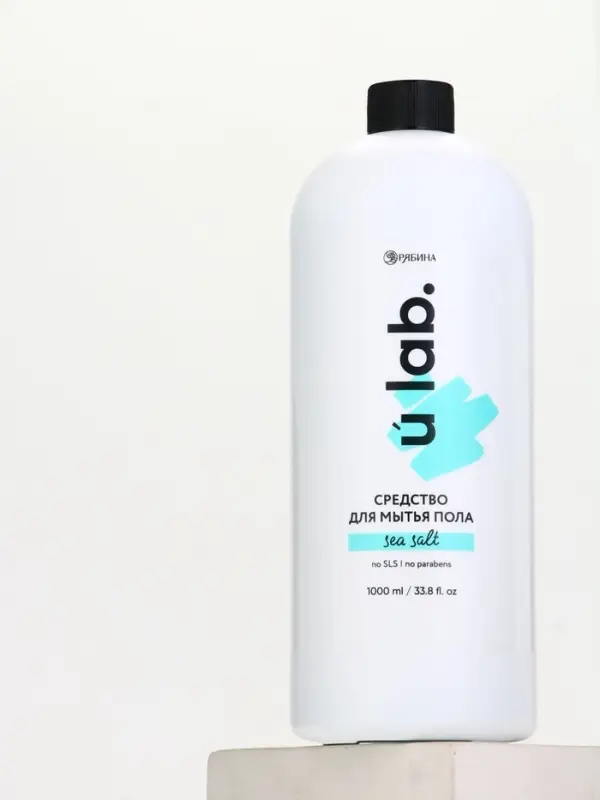 Средство для мытья пола, аромат морская соль, 1000 мл, ULAB Средство для мытья пола, аромат морская соль, 1000 мл, ULAB