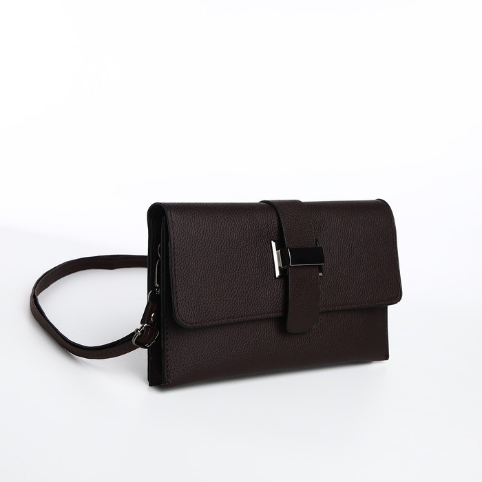 Сумка женская на магните, цвет коричневый Сумка женская на магните, цвет коричневый
