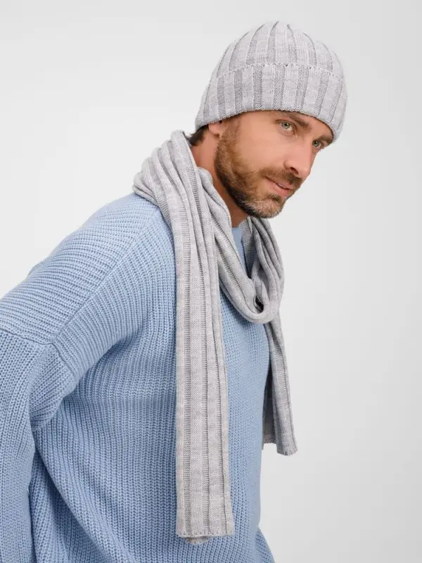 Шарф Metelitsa, серебристо-серый меланж Шарф Metelitsa, серебристо-серый меланж