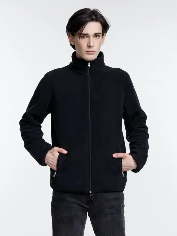 Куртка флисовая унисекс Nesse, черная, размер XS/S Куртка флисовая унисекс Nesse, черная, размер XS/S