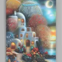 Пакет подарочный ламинированный "Город", S 18 x 23 х 10 см