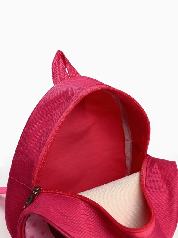 Рюкзак детский для девочки на молнии, розовый, 23х21х10 см, Маша и Медведь