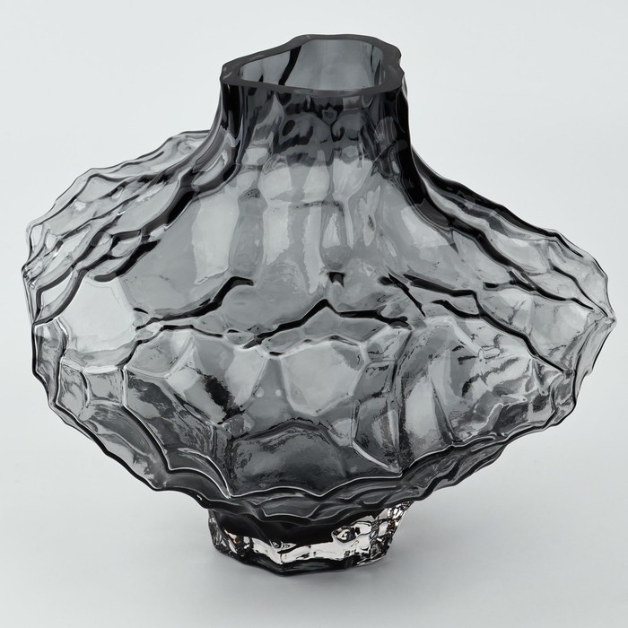 Ваза для цветов «Диаманд блэк» из черного стекла 16×19×19 см Ваза для цветов «Диаманд блэк» из черного стекла 16×19×19 см