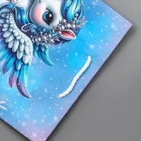 Пакет подарочный новогодний ламинированный, «Единорог» , 18×10×22.3 см