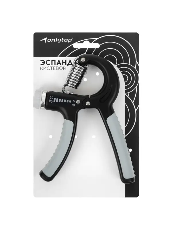 Эспандер кистевой ONLYTOP, 5 - 60 кг, МИКС