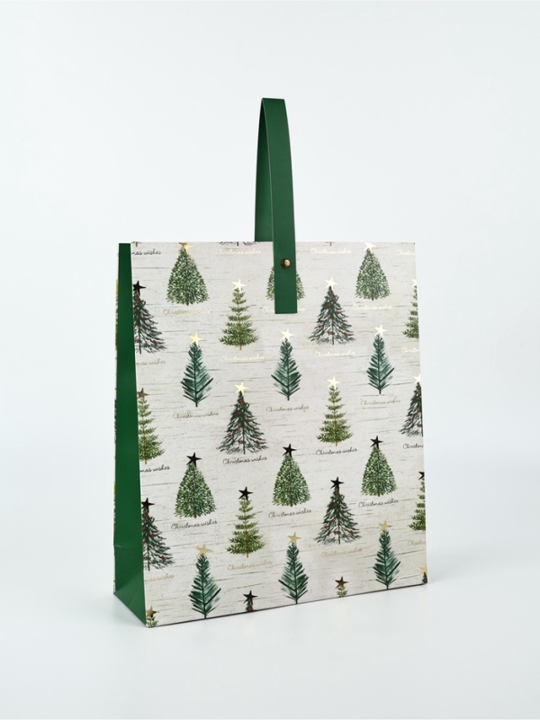 Пакет подарочный новогодний ламинированный «Новогодняя звезда», M 30 х 26 х 9 см Пакет подарочный новогодний ламинированный «Новогодняя звезда», M 30 х 26 х 9 см