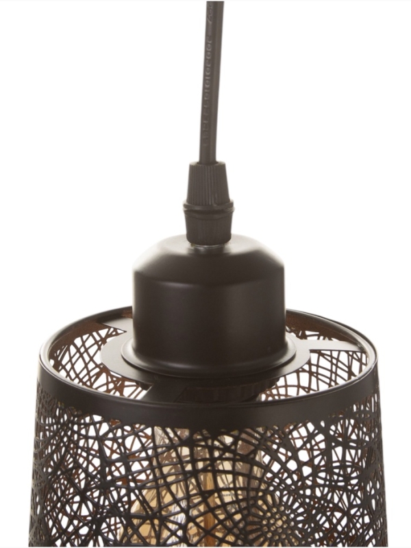 Светильник Светильник "Манчестер" (Вышивка) 1х40Вт Е27 черный 12,5х12,5х24+100см