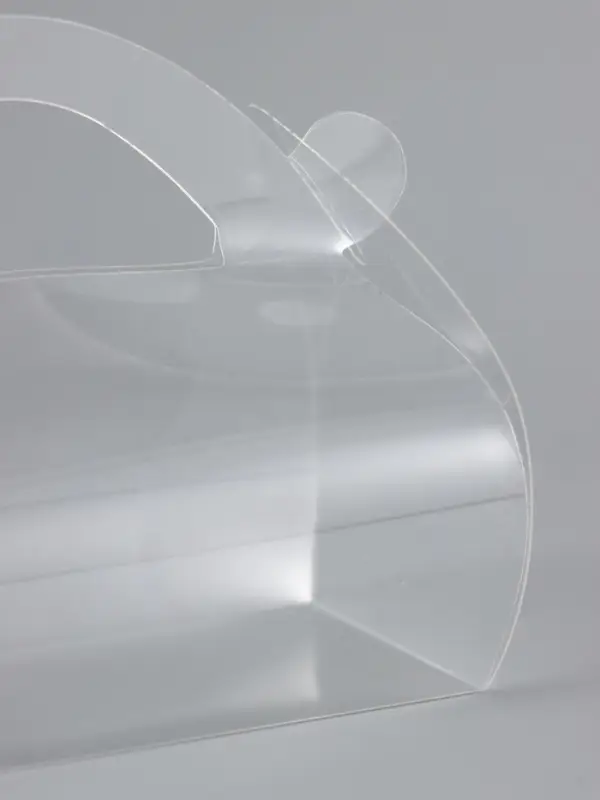 Складная прозрачная коробка из PVC, для упаковки подарков, 9.9×4.9×5.5 см