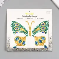 Наклейка - стразы &laquo;Бабочка&raquo;, на шею, спину, 12&times;16 см, МИКС