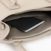 Сумка женская тоут TEXTURA на молнии, 29&times;10&times;25 см, однотонная, молочная