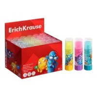 Клей-карандаш, ErichKrause EasyStick Jolly Friends, PVP, цветной, экономичный расход, 15 г, МИКС