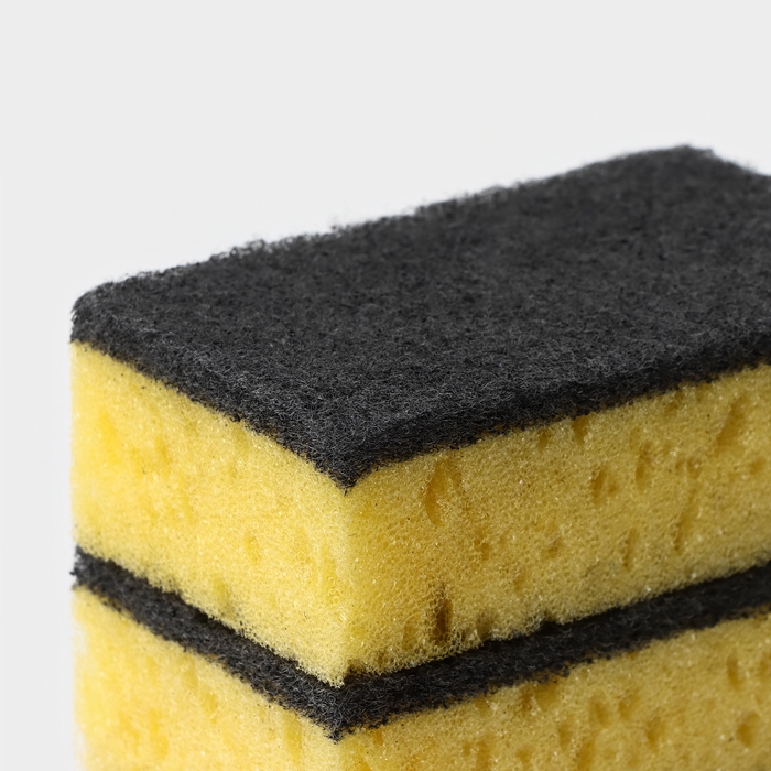 Губка бытовая «Королевская Лилия», 450 г/м2, 105×65×35 мм, абразивное полотно Губка бытовая «Королевская Лилия», 450 г/м2, 105×65×35 мм, абразивное полотно