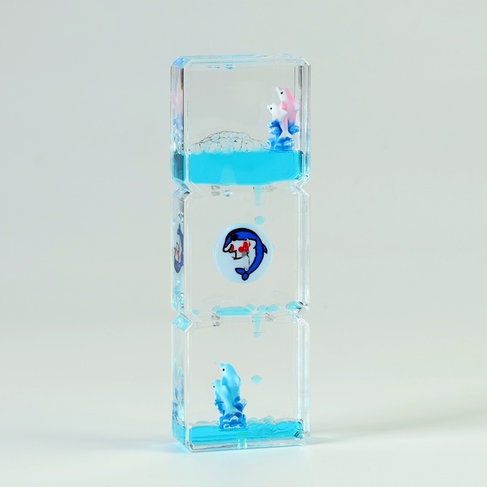 Гелевые часы, антистресс, 15 х 5.5 х 2.5 см, синие Гелевые часы, антистресс, 15 х 5.5 х 2.5 см, синие