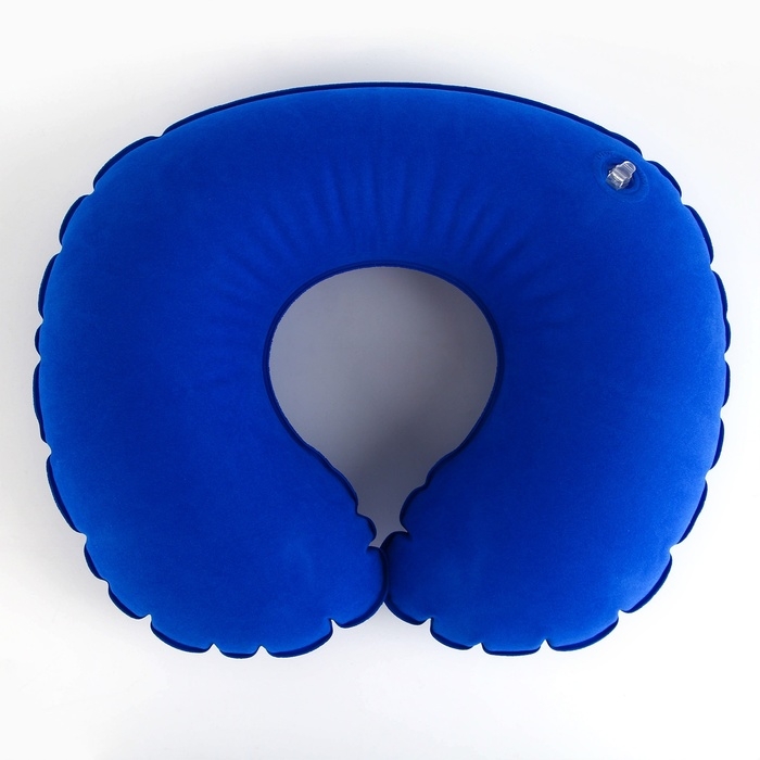 Подушка надувная Travel mood, цвет синий Подушка надувная Travel mood, цвет синий