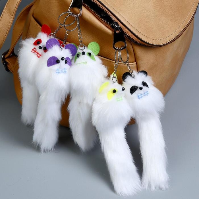 Пушистик на кольце Пушистик на кольце "Цветные глазки", МИКС