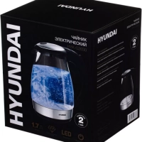 Чайник HYK-G2030 1,7л 2200Вт черный (стекло)