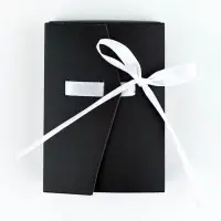 Коробка под бижутерию «Чёрная», 12 х 8.5 х 3 см