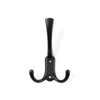 Крючок мебельный ТУНДРА TKT003 LIGHT, трехрожковый, черный