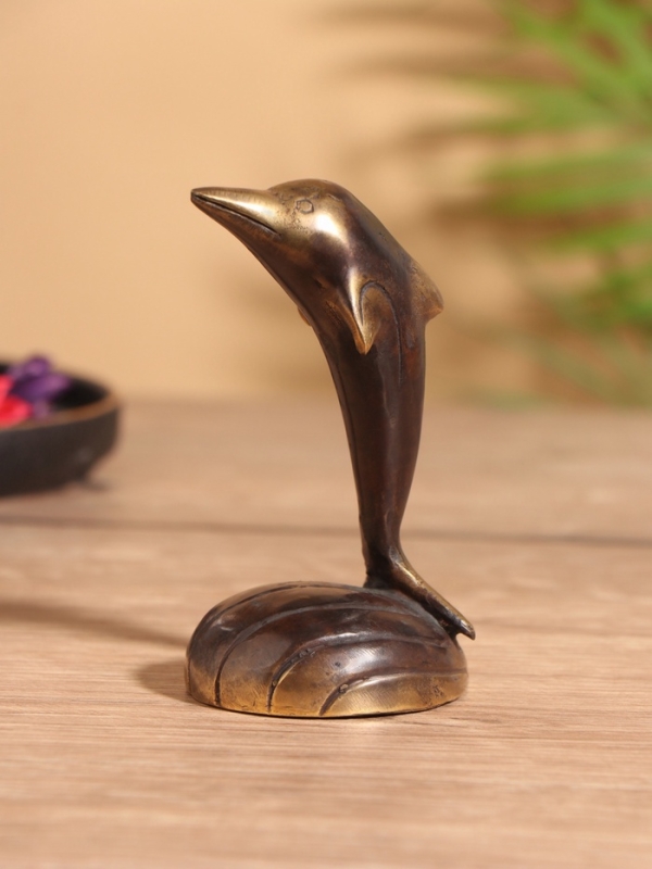 Сувенир бронза "Дельфин" 8х5х13 см
