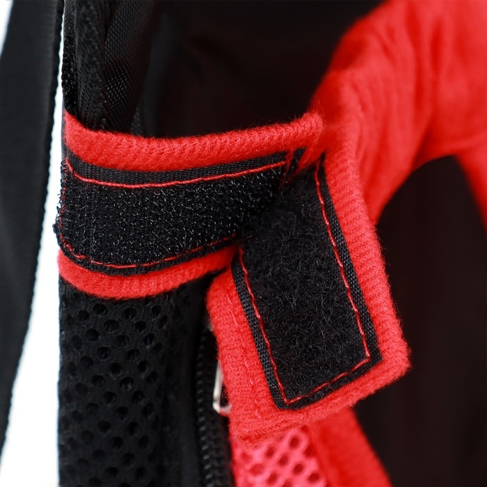 Рюкзак-переноска для кошек и собак  Рюкзак-переноска для кошек и собак "Кенгуру", 35 х 25 х 20 см, размер S, красный