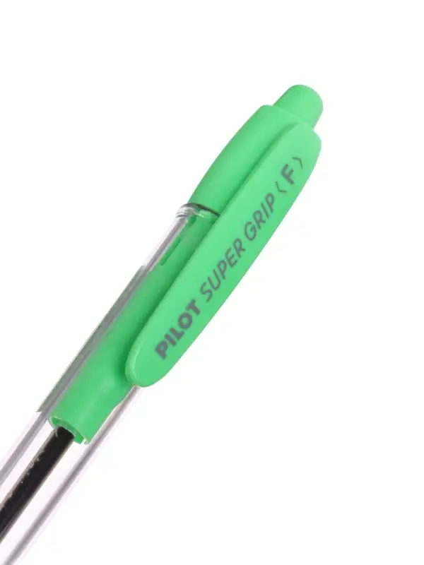 Набор шариковых ручек Pilot Super Grip, 3 штуки, автоматические, синий стержень, на масляной основе, узел 0.7 мм, резиновый упор