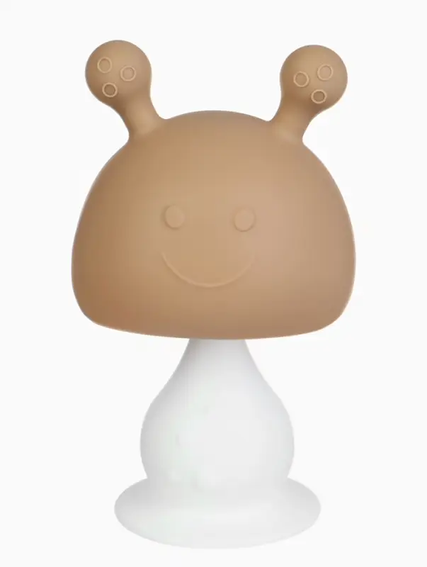 Прорезыватель силиконовый для зубов с погремушкой 3 в 1 M&B «Зайка», бежевый Прорезыватель силиконовый для зубов с погремушкой 3 в 1 M&B «Зайка», бежевый