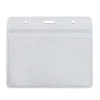 Бейдж горизонтальный Calligrata 108&times;76 мм, внешний размер 95&times;115 мм, 350 мкр, с зип защёлкой