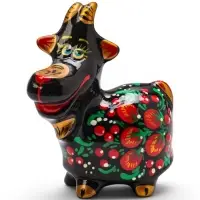 Сувенир фарфоровый &laquo;Коза Дереза&raquo; 6.5&times;8&times;4.5 см, хохлома