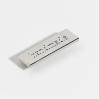 Декоративные элементы на прокол &laquo;Hand made&raquo;, 3.5&times;1 см, 10 шт., цвет серебряный