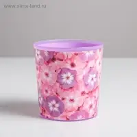 Кашпо «Цветы», 1,6 л, 14 х 14 см Кашпо «Цветы», 1,6 л, 14 х 14 см