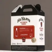 Набор "На удачу", гель для душа виски и стакан с пулей