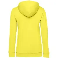 Толстовка с капюшоном женская Hoodie, желтая, размер XS