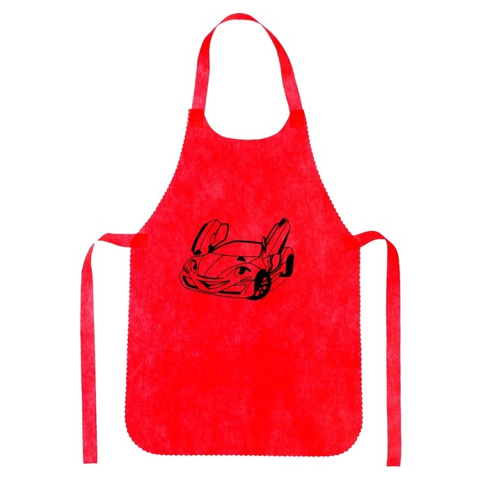 Фартук для творчества «Гоночная машина», цвет красный, 42 × 63 см Фартук для творчества «Гоночная машина», цвет красный, 42 × 63 см