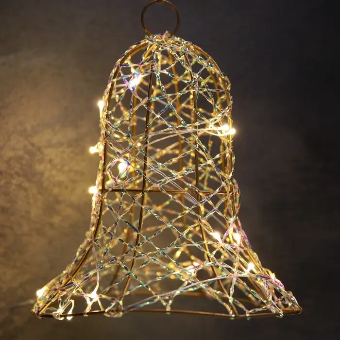 Светодиодная фигура &laquo;Колокол&raquo; 20&times;15&times;15 см, 20 LED, от батареек AAx2, свечение тёплое белое