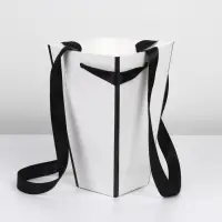 Коробка для цветов на лентах &laquo;Шанель&raquo;, 17&times;25&times;9 см